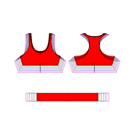 الگو نیم تنه ورزشی زنانه(کد۱۴۸) سایز ۳۶ تا ۵۰